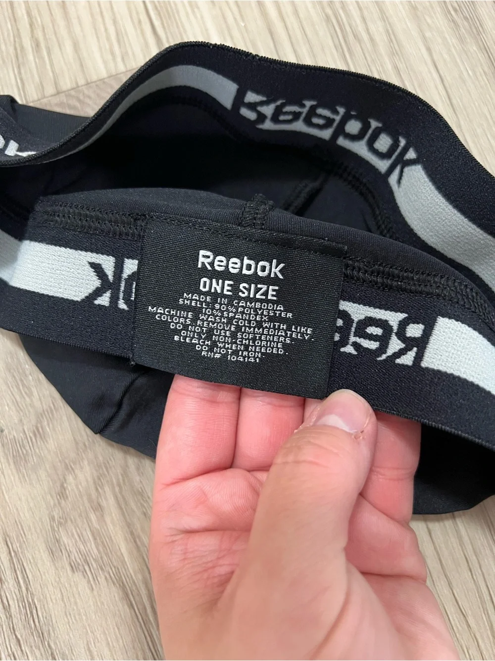 Reebok Black Performance Skull Cap Beanie One Size